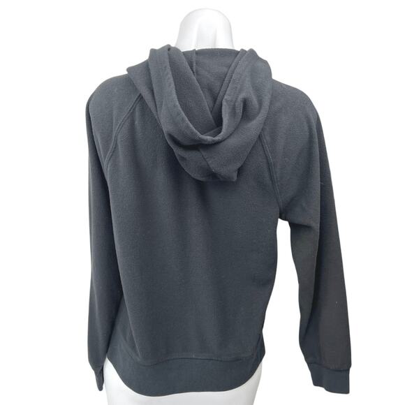 GAP Dark Gray Fleece Sherpa Long Sleeve Hoodie Hooded Sweatshirt Top Size S - Picture 2 of 4